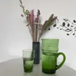 Beldi glass and glass jug