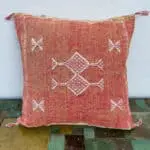 Moroccan cactus silk cushions terracotta_motif 3
