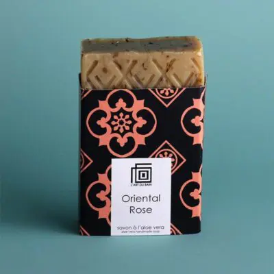 L' Art du bain soap in the oriental rose variant in packaging