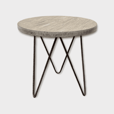 Moroccan handmade wooden table in grey