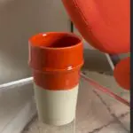 Moroccan beldi mug in orange