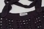 Crochet net in black