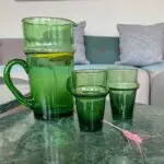 Carafe en verre Beldi - Vert