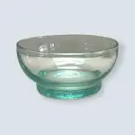 Large handmade transparent beldi glass bowl