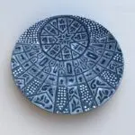 Marokkansk håndmalet tallerken