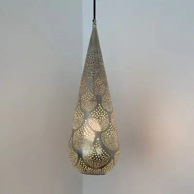 Marokkanische handgefertigte tropfenförmige Lampe