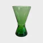 Handmade green beldi wine glass