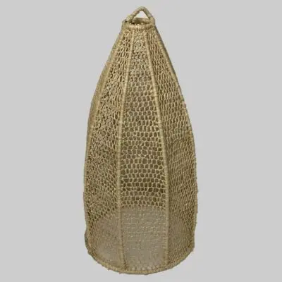 Lampe cylindrique en rotin faite main marocaine