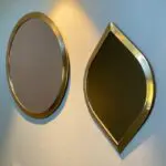 Marokkanische handgefertigte Spiegel mit Goldrand