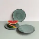 Moroccan handmade stoneware plates