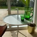 Moroccan beldi glass and glass jug