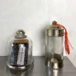 Moroccan handmade glass jars