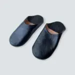 Chaussons marocains faits main en noir