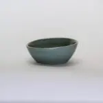 Moroccan stoneware bowl in green marbre