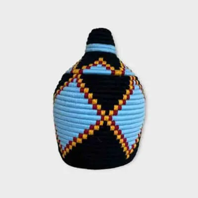 Berber basket blue tones