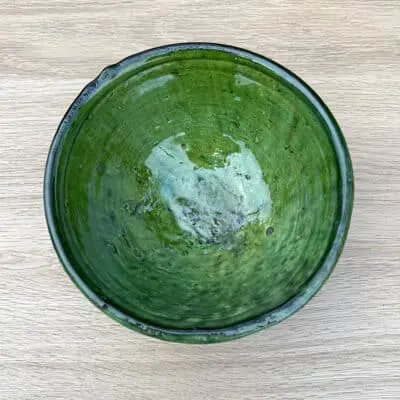 15 cm skålar Tamegroute keramikgrön