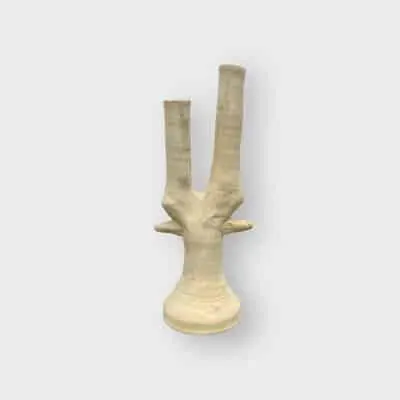 white tamegroot 2-armed candlestick