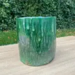 flower pot Tamegroute ceramic green