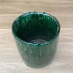 pot de fleur Tamegroute céramique vert