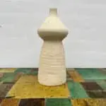 Vase en céramique tamegroot rustique blanche sans vitrage