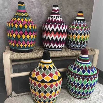 all large berber baskets - 5 varieties