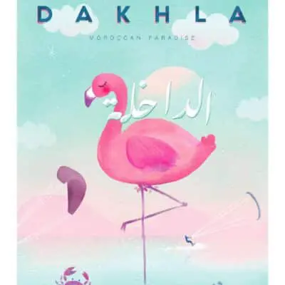 Affiche Dakhla paradis par lamia studio
