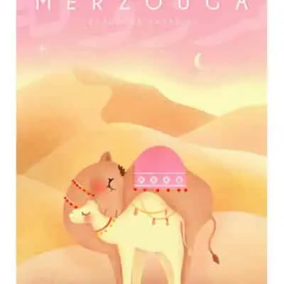 poster Merzouga-paradijs door Lamia Studio