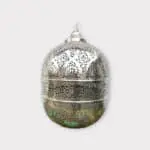 Marokkanische Pendelleuchte aus silbernem Metall, 1001 Nacht