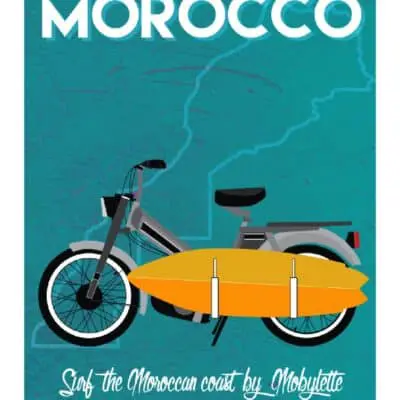 Poster Moped von Yann Chatelin