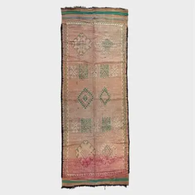 Vintage Berber carpet 143x354