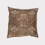 cactus silk cushion cover mocca color