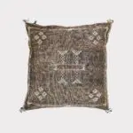 cactus silk cushion cover mocca color