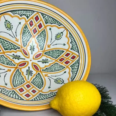 Moroccan bowl 26 cm_yellow