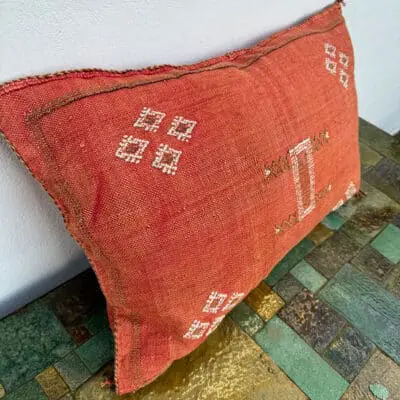 Cactus silk pillow red_motif 1