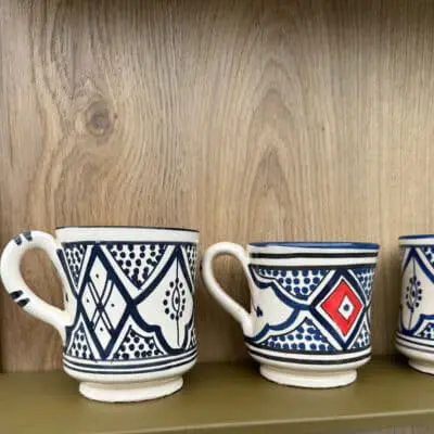 Moroccan mug with handle