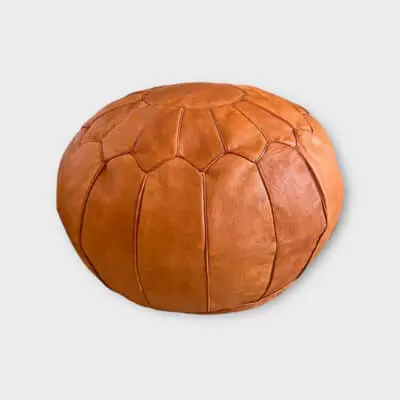 Moroccan pouf without visible seams