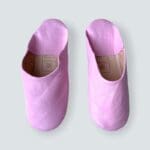 Marokkanske håndlavede slippers i rosa