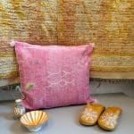 Roze kussensloop van cactuszijde, variant 9