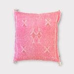 variant 4. Kussensloop van cactuszijde in roze.