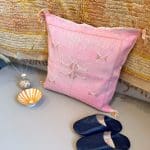 Roze cactus zijden kussensloop variant 3