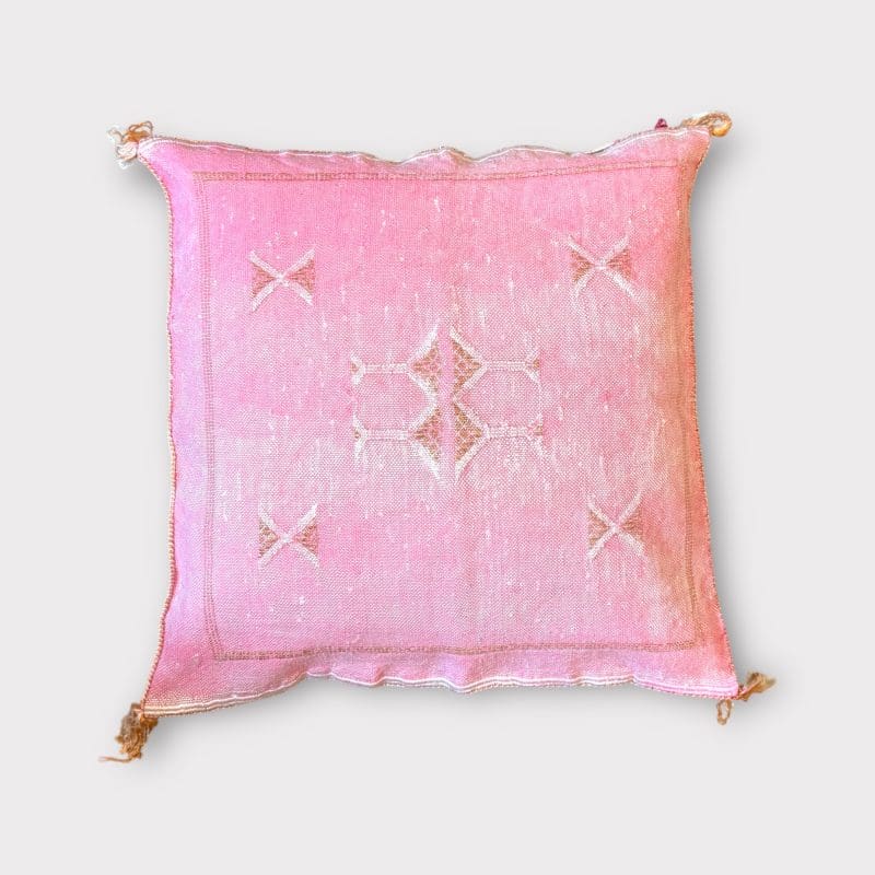 Roze cactus zijden kussensloop variant 3