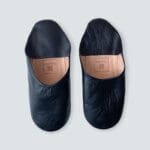 Marokkanske håndlavede slippers i sort