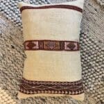 Håndvævet vintage Kelim pudebetræk med marokkansk mønster