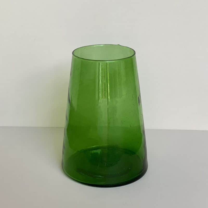Håndlavet grøn beldi vase