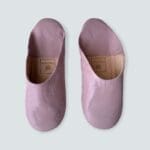 Marokkanske håndlavede slippers i lys violet