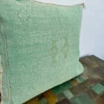 cactus silk pillow green 2