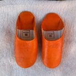 pantoufles orange neuves