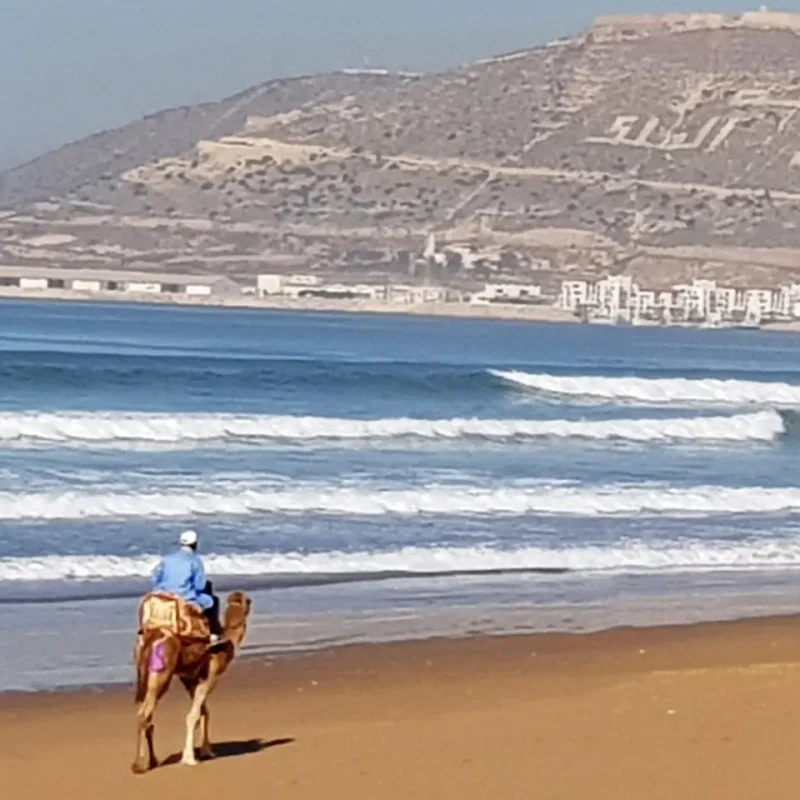 En strand i Agadir