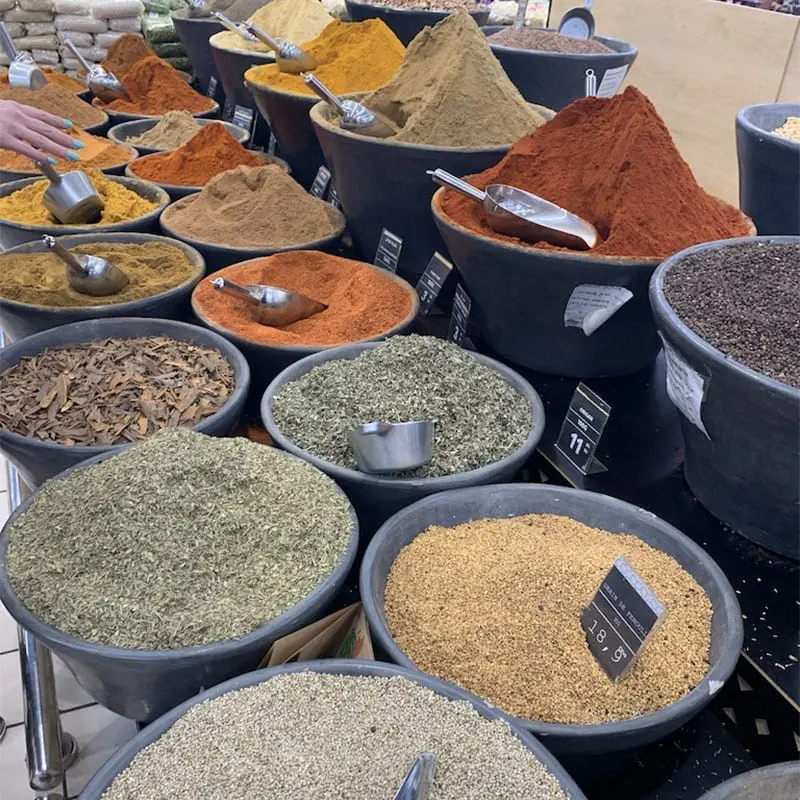 Krydderier i Marrakech