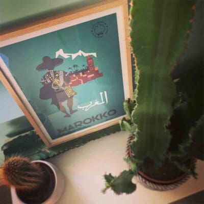 affisch marocko av claude fevrier